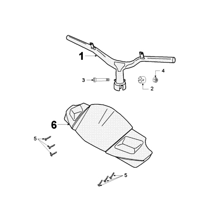Lenkbogen Peugeot Jet Force LC Einspritzung Blau