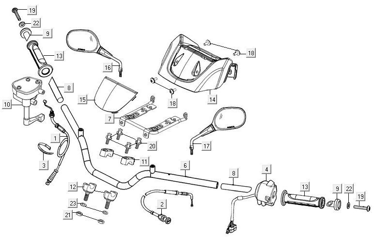 Lenkungsteile Kymco MXU 300R