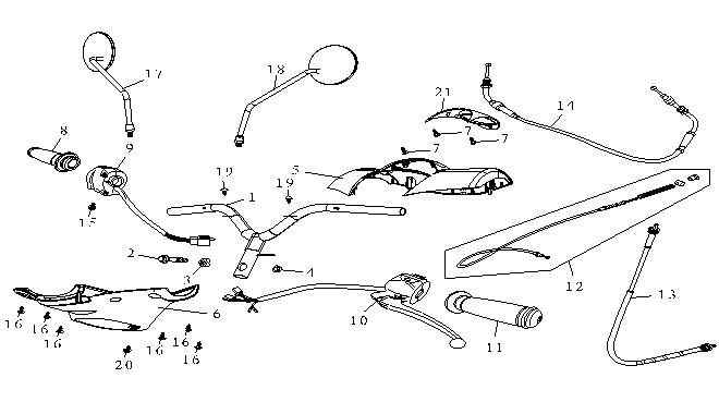 Lenkungsteile AGM Fashion schwarz