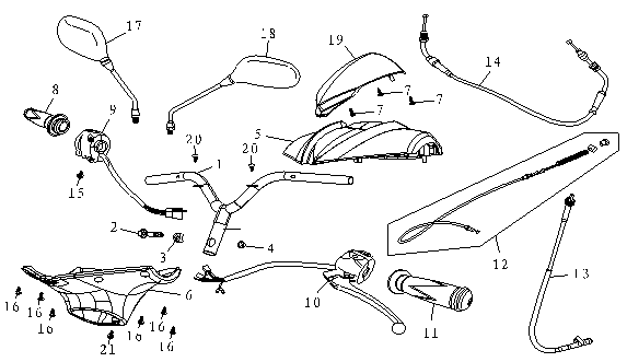 Lenkungsteile AGM fox grey