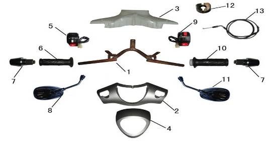 Lenkungsteile AGM GT pink