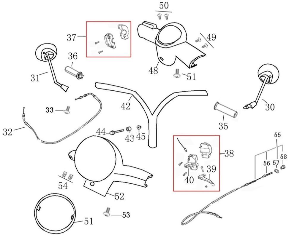 Lenkungsteile AGM Swan Titan