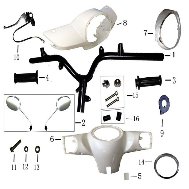 Lenkungsteile BTC Ceo New mattschwarz