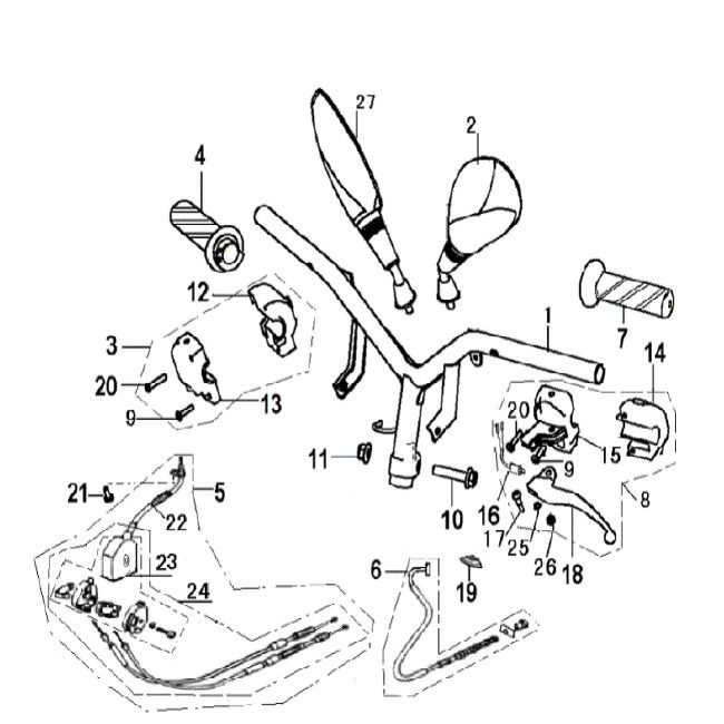 Lenkungsteile Generic Ideo Kupfer 2010 2-Takt 25
