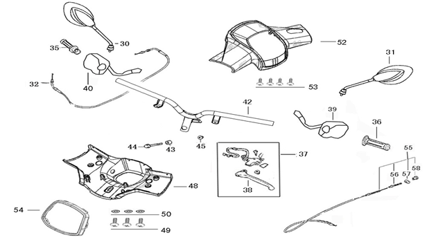 Lenkungsteile Znen Revival cremegrün
