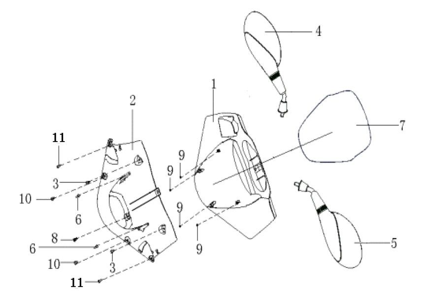 Lenkgetriebe - Spiegel Generic Cracker limitiert weiß 2009 2-Takt