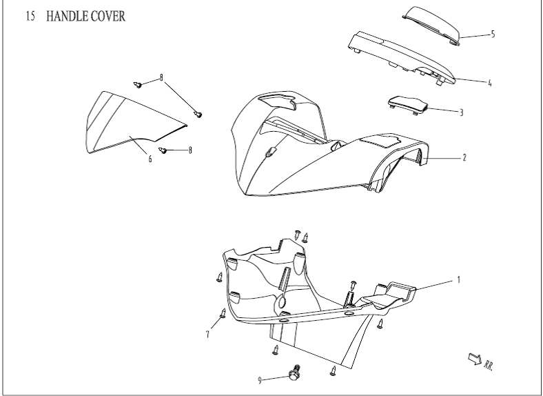 Lenkerkappen China Venom schwarz