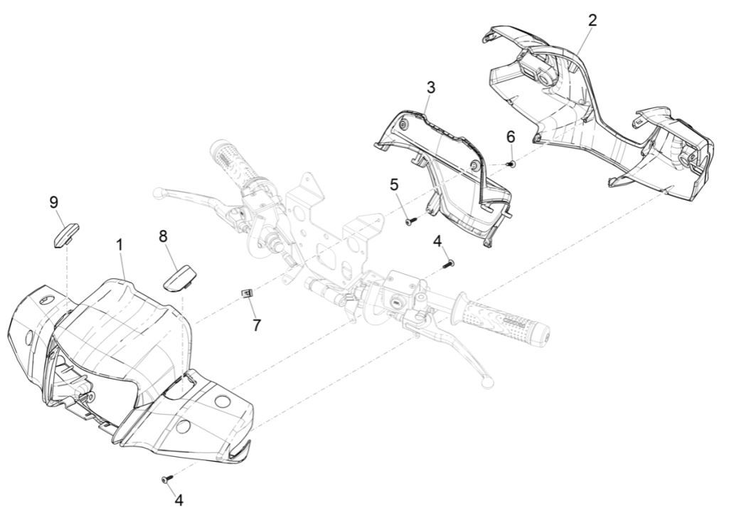 Radkappen für Piaggio Medley 125 ABS E5 2021-2022 (EMEA)