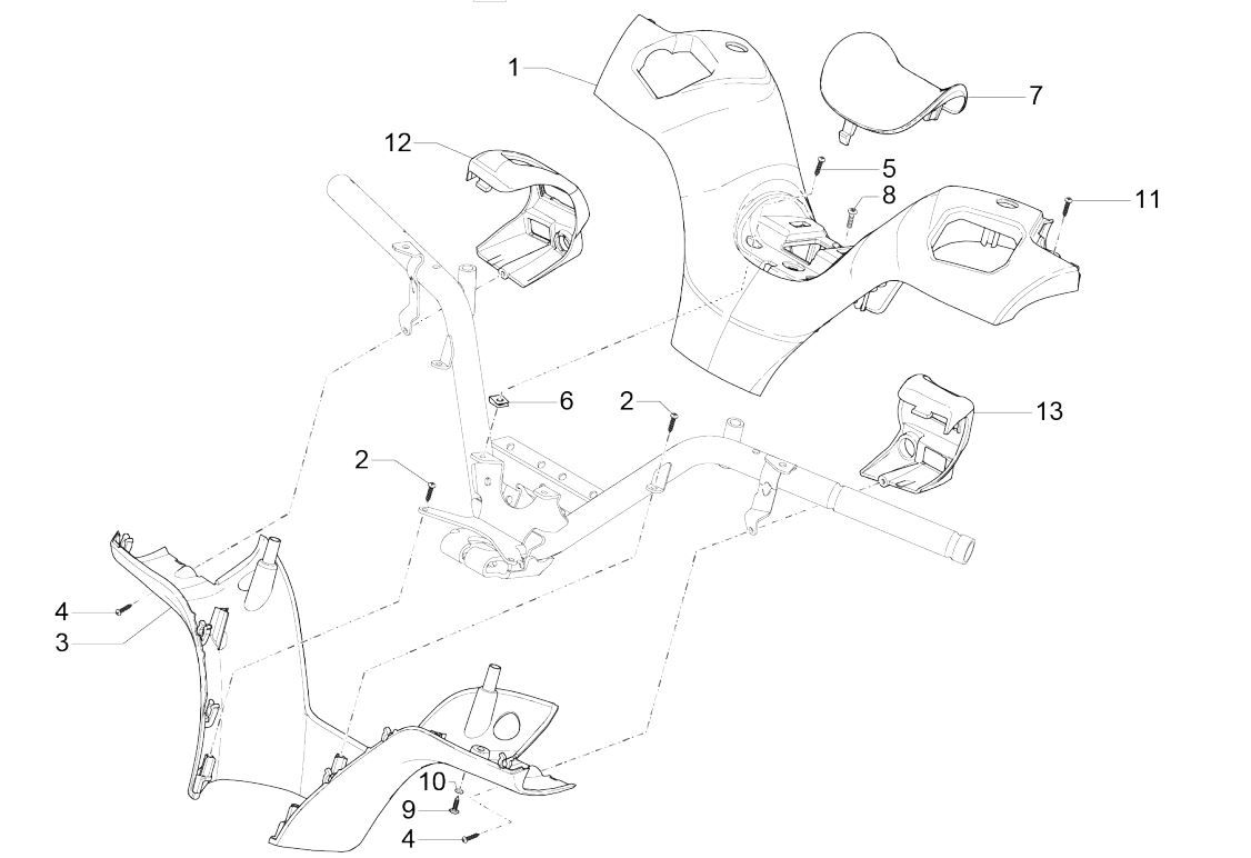 Lenkradhüllen für Piaggio MP3 300 ie E4 LT BUSINESS — SPORT NOABS-ABS 2016—2018 (EMEA)
