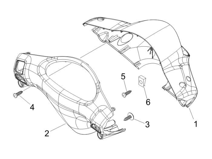 Steuerhaus Piaggio Fly 4-Takt