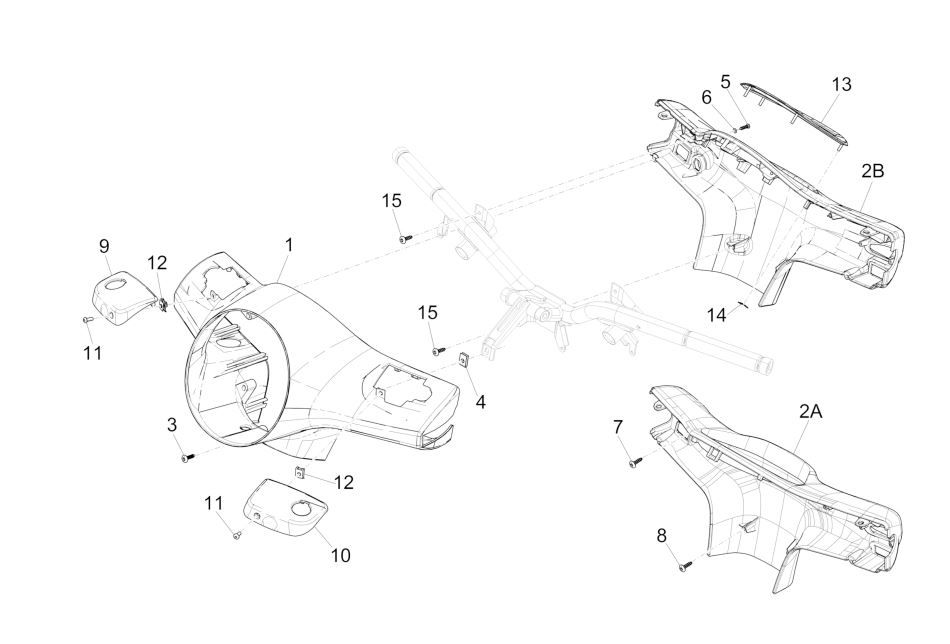 Lenkerabdeckungen GTS 125 IE