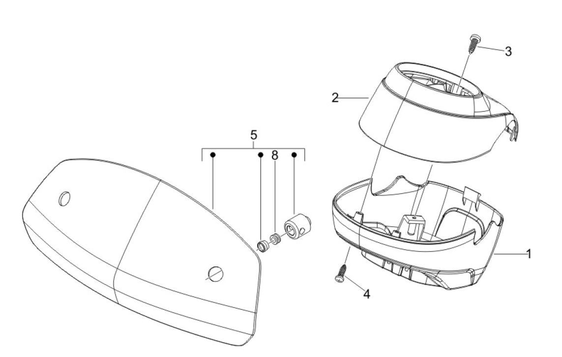 Lenkerabdeckungen Vespa GTV 250 4T 4V IE