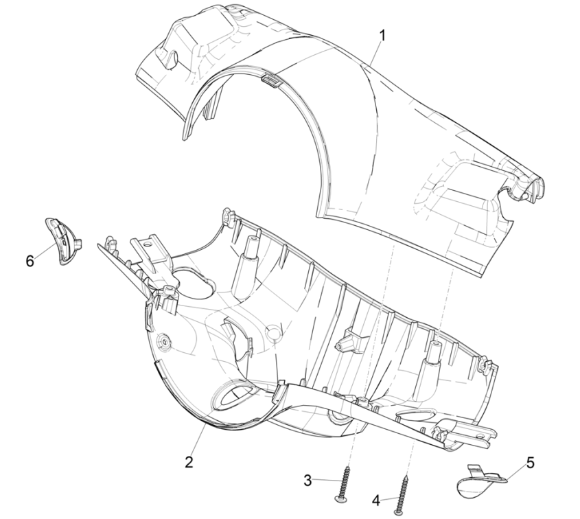 Lenkradabdeckungen für Vespa Erica 45KM/H E5 2021 (EMEA)