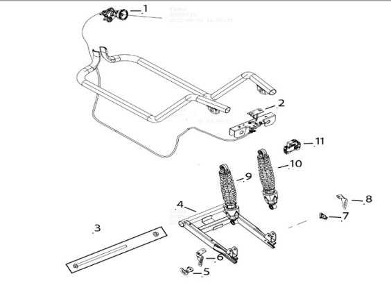 Yadea E8S Federungssystem