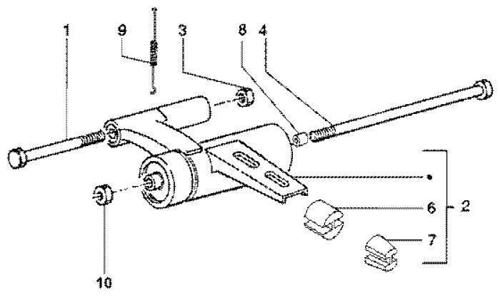 Hilfsrahmen Piaggio Liberty 4-Takt bis 2005