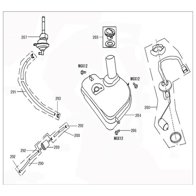 Benzintank Grande Retro