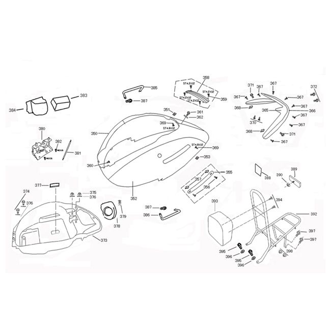 Motorrad-Beschichtung China Grande Retro hellblau