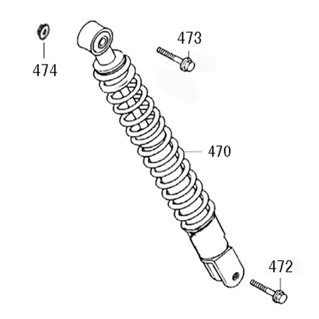 Stoßdämpfer China Reißverschluss