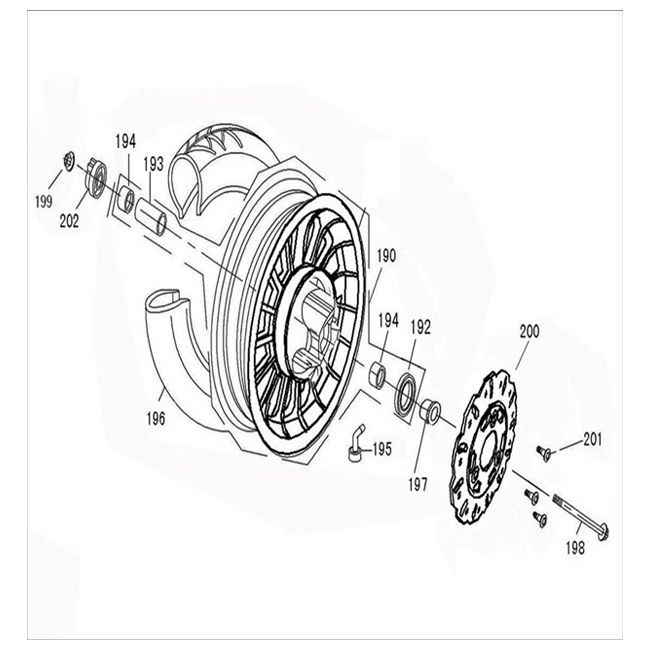 Vorderrad China Reißverschluss