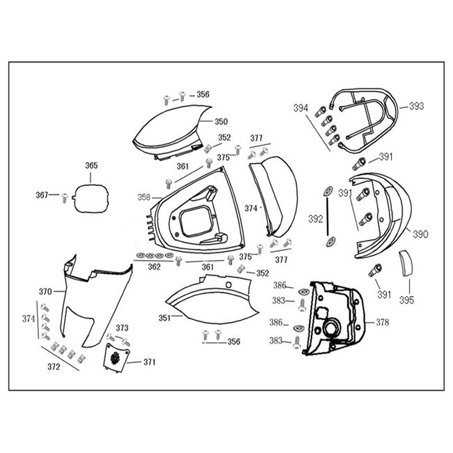 Seitenträger China Zip blau