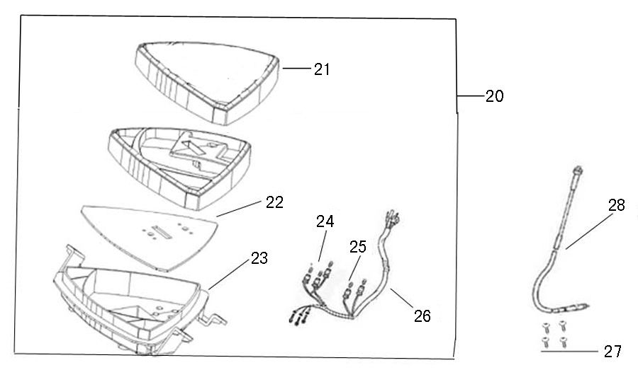 Theke China R8 dunkelblau