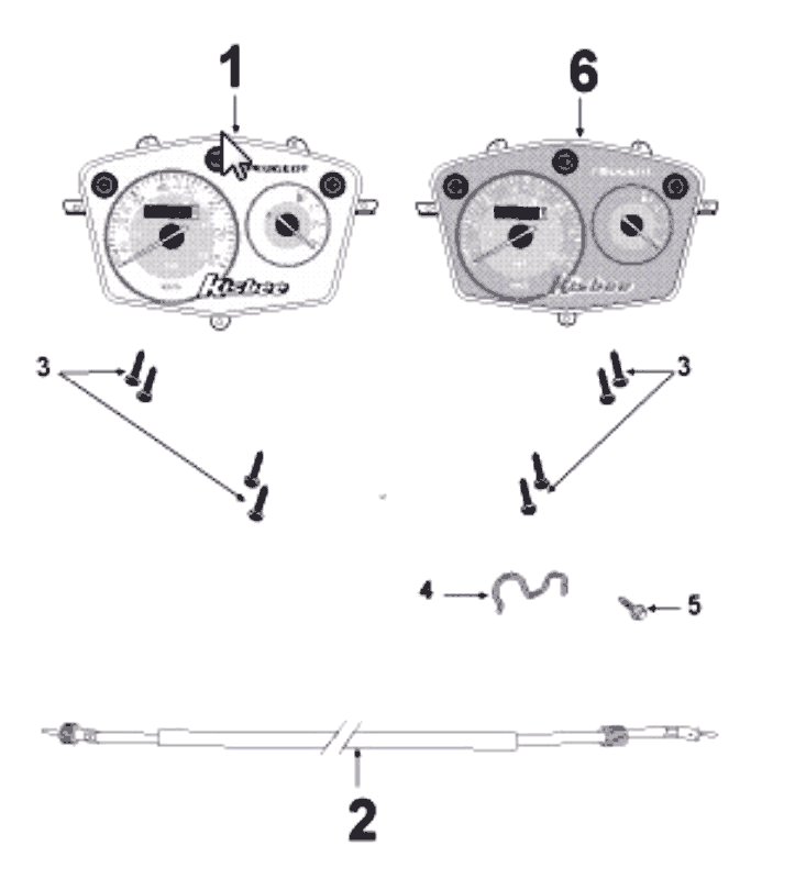Theke Peugeot Kisbee orange