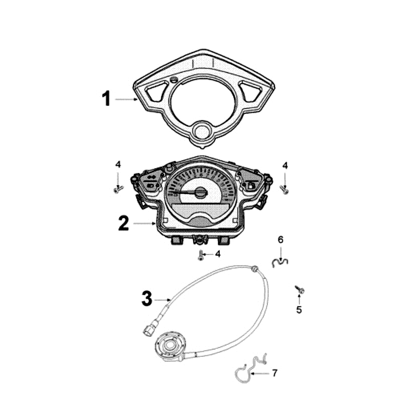 Teller Peugeot Speedfight 3 4-Takt Blau