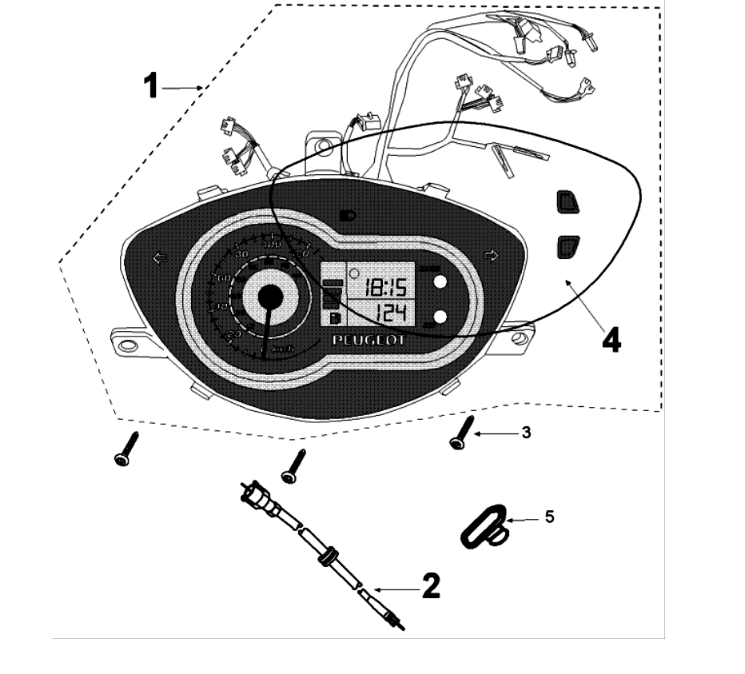 Teller Peugeot Tweet 125 V E3 2013-2017