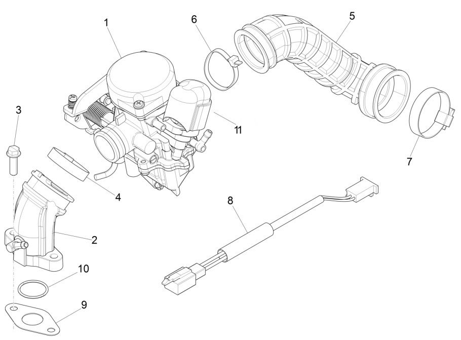Vergaser Piaggio Zip 2000 4-Takt AC