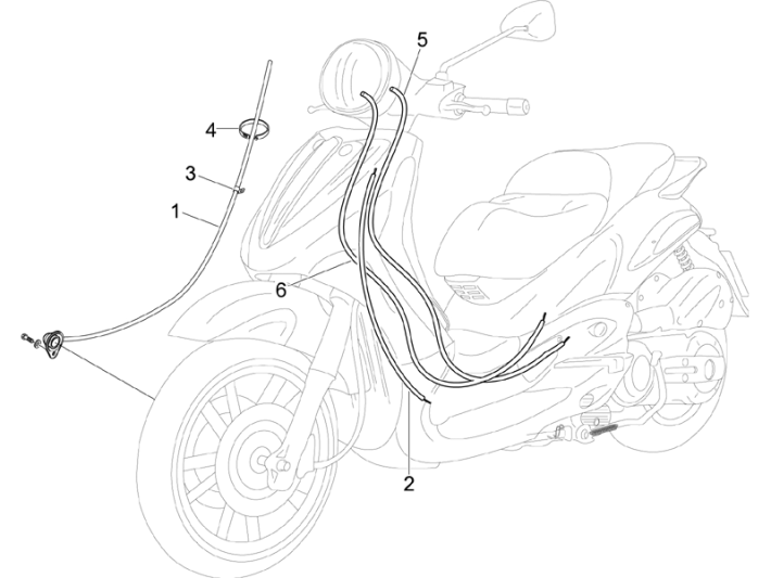 Tachowelle Piaggio Beverly 500 Euro 3 2007-2012