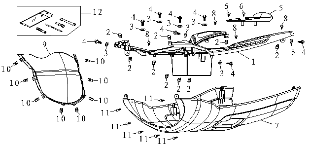 Trittbrett AGM fuchsgrau