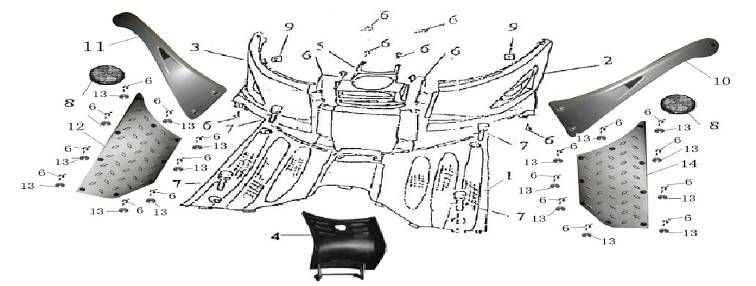 Trittbrett AGM GT Champagner