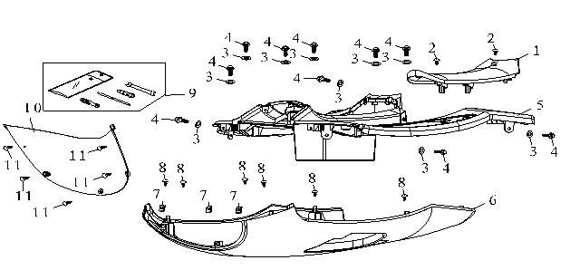Trittbrett China Mode rauchig