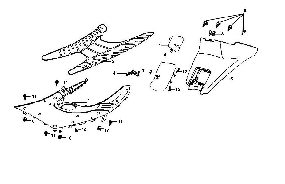 Stepboard Sym Jet Euro-X 2-Takt