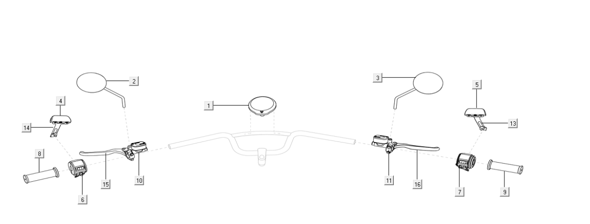 Tacho - Lenkschalter Niu U Series