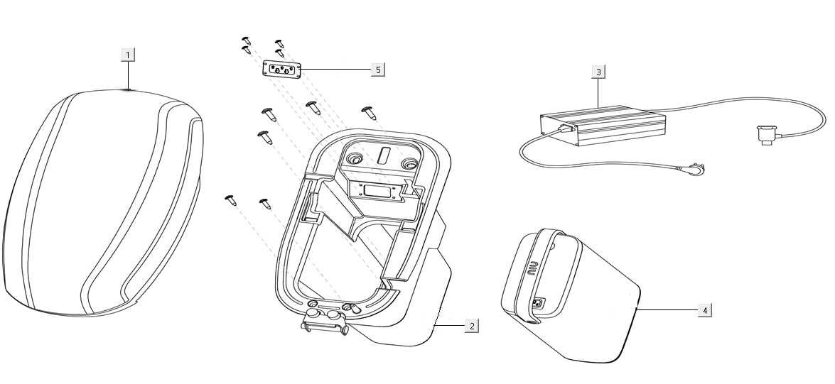 Batterie - Sattel Niu U-Serie
