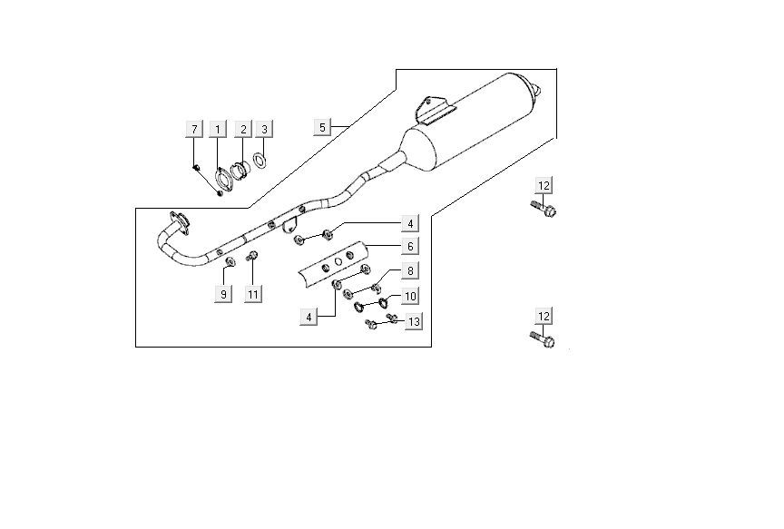Auspuff Kymco MXU 150