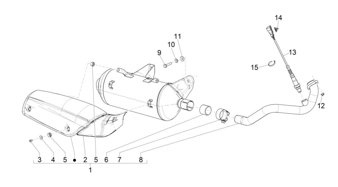 Piaggio MP3 300 ie E4 LT Business-Auspuff - SPORT NOABS-ABS 2016 - 2018 (EMEA)