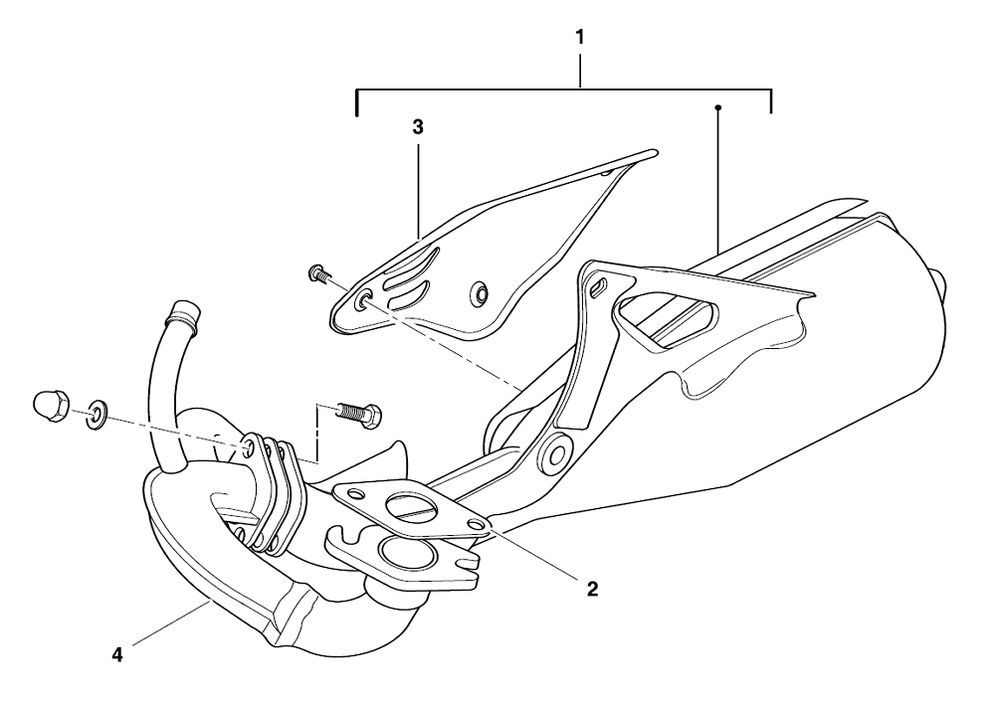 Auspuff Beta Ark-K AC blau 2008 2-Takt 25