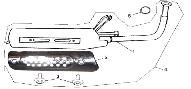 Auspuff China GT rosa