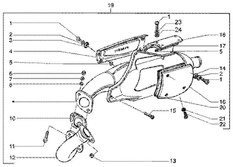 Auspuff Gilera Runner 180cc FXR 2-Takt