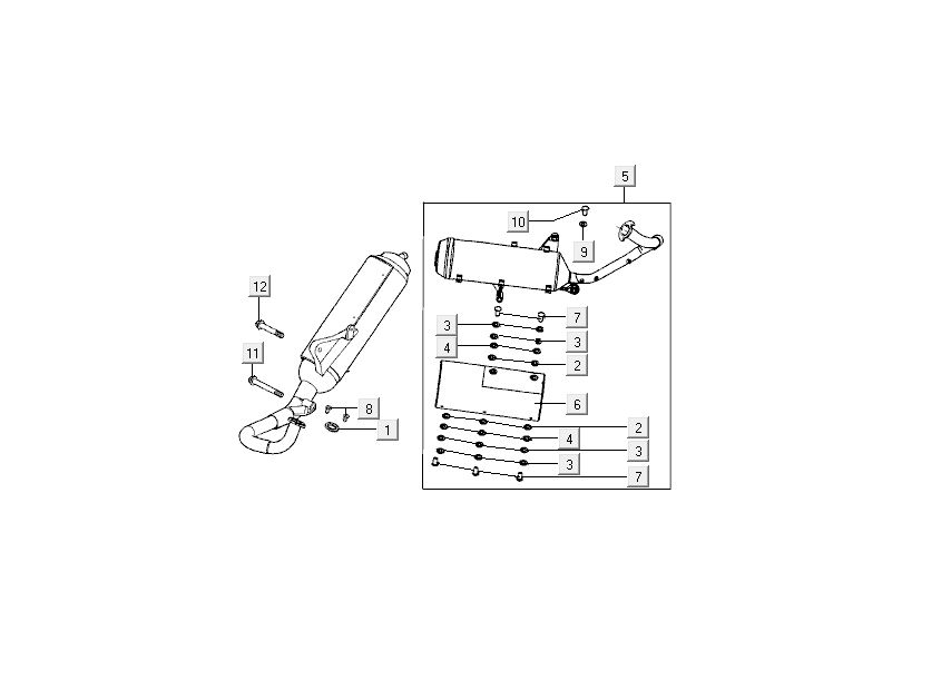 Auspuff Kymco Super9 ac o.m 2-Takt mattschwarz Rot