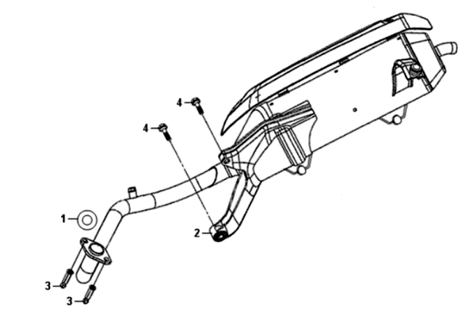 Sym Symphony ST E3 Auspuff