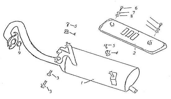 Auspuff Von Bella 125cc