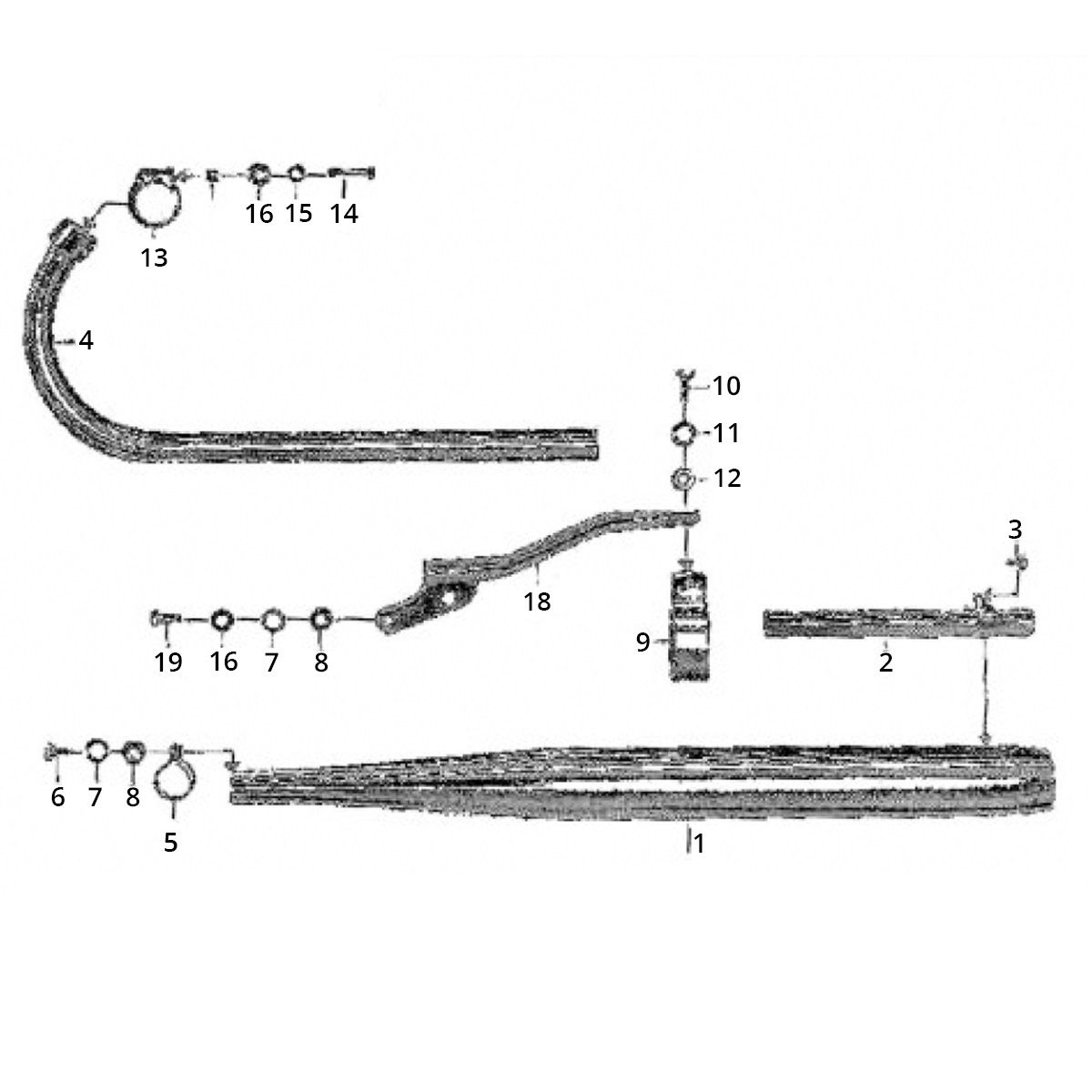 Zundapp GTS 50 517-40L5 Auspuff