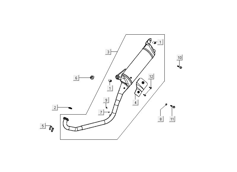 Auspufftopf Kymco MXU 50