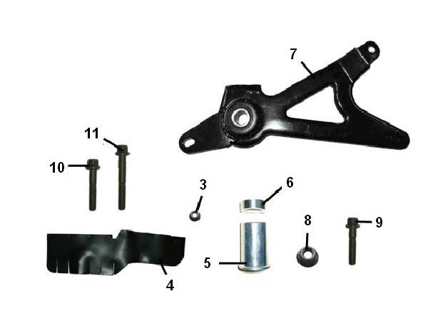 Auspuffstütze Riva Sport VX50S 4-Takt