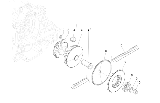 Variomatik Vespa Primavera 4-Takt-3-Ventil (Euro4-Einspritzung iget)