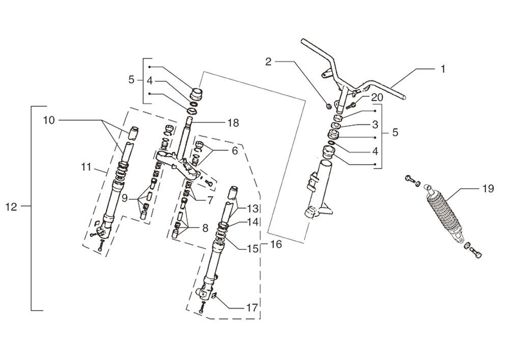 Federung Beta Ark-K AC Silber 2006 2-Takt