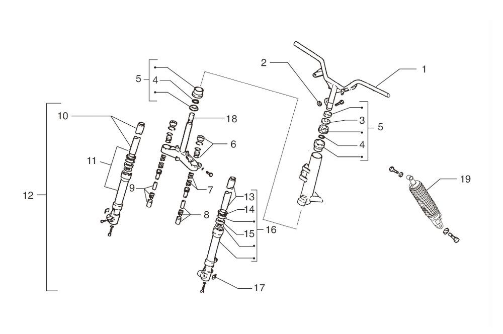 Federung Beta Ark-K LC ein 2010 2-Takt